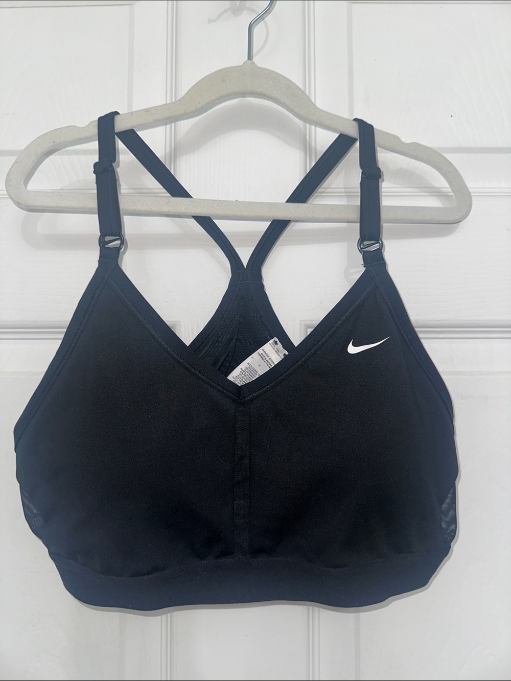 Nike Black Racerback Adjustable-Strap Sports Bra